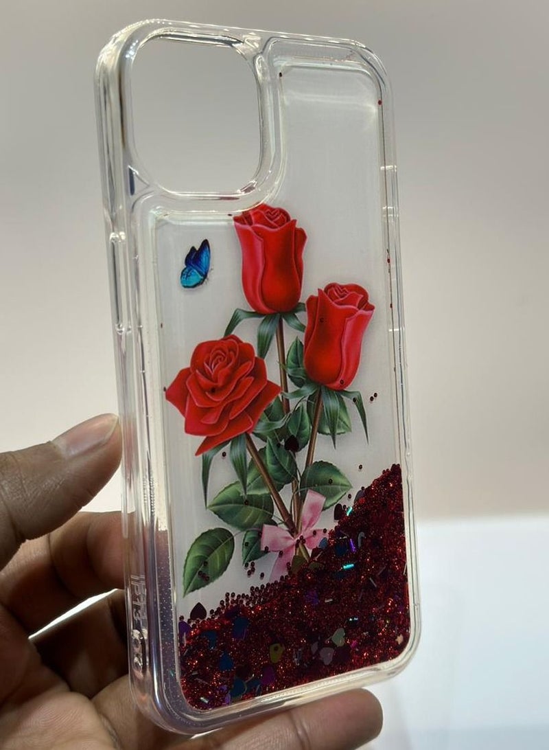 ipefet iphone 13  back cover for girls and women red colour - Image 3