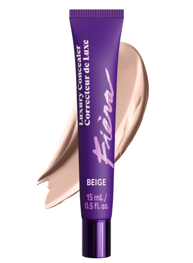 Fièra Luxury Concealer & Foundation with Anti-Aging Ingredients - Full Coverage for Dark Circles, Wrinkles, Fine Lines, and Spots, All-Day Wear For Mature Skin - Neutral Beige, 0.5 FL. OZ. / 15 ML - Image 1