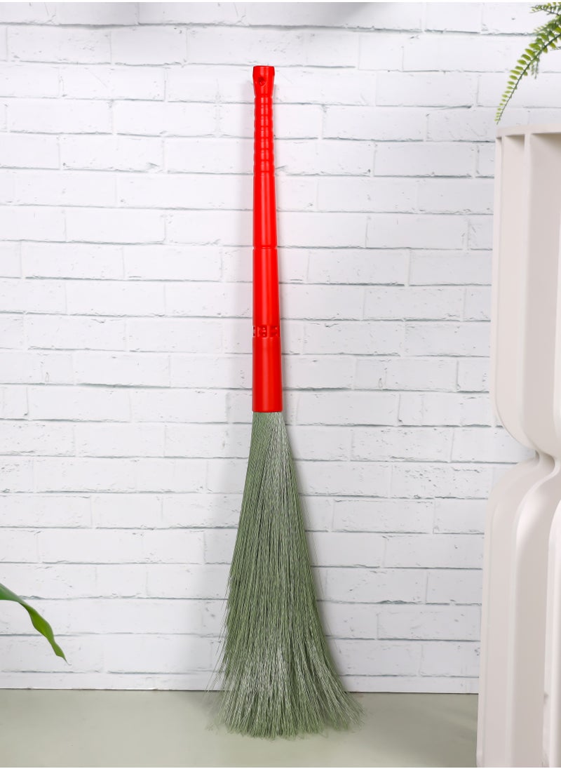 DELCASA - Delcasa 120 cm Nylon Dust Free Broom with a Long Stick- DC2485/ Dual Action, Soft and Flexible Head/ Compatible with All Floor Types/ Wet and Dry Use - Image 1