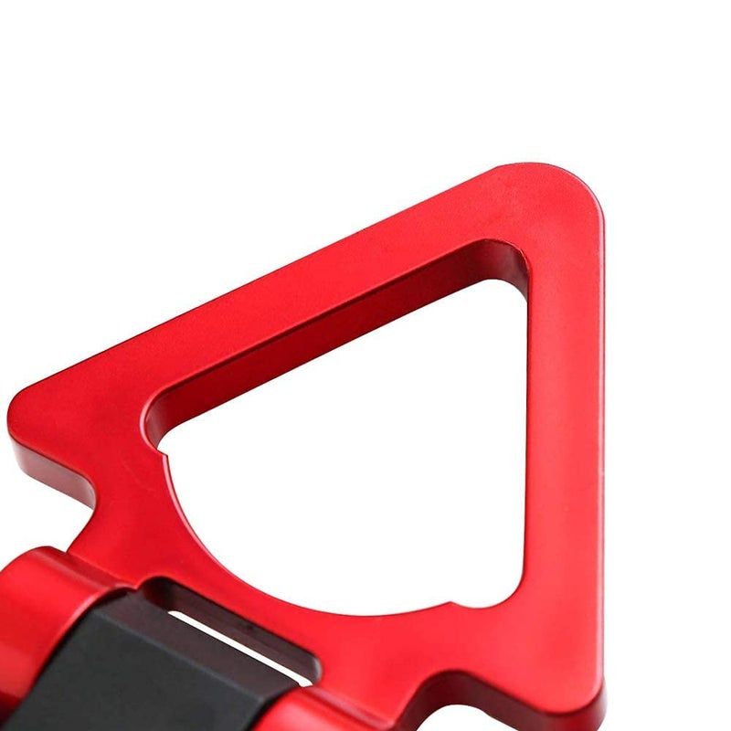 AUTO MT RED Triangle Dummy Hook Car Bumper PVC Tow Hook Universal Decorative Racing Style Trailer Hook Sticker Rear Tow Strap Tow Hook - Image 2