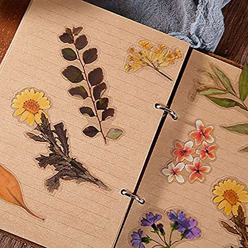 MAXLEAF 160PCS Vintage Plants Flowers Leaves Stickers for Decoration Planners Scrapbook Laptops Dairy Decoration (Wild Flower) - Image 5