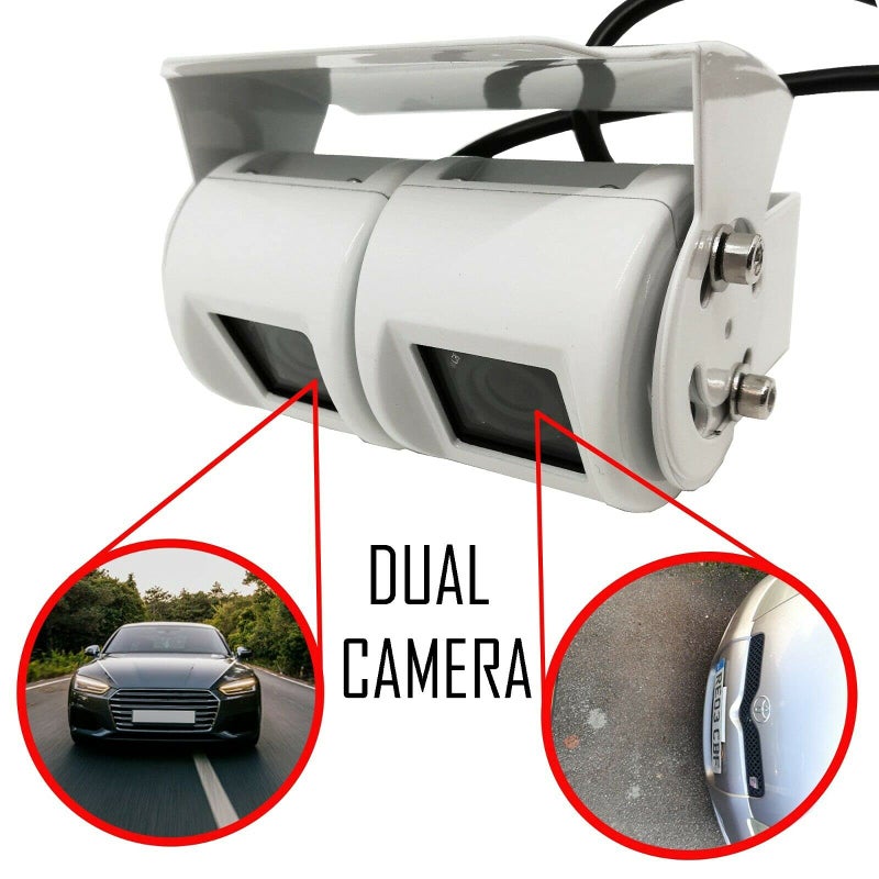 Dolphin Automotive Motorhome Van Dual Twin 12v Commercial Reversing Reverse Rear View Parking Camera (Camera With 7" Mirror Monitor) - Image 2