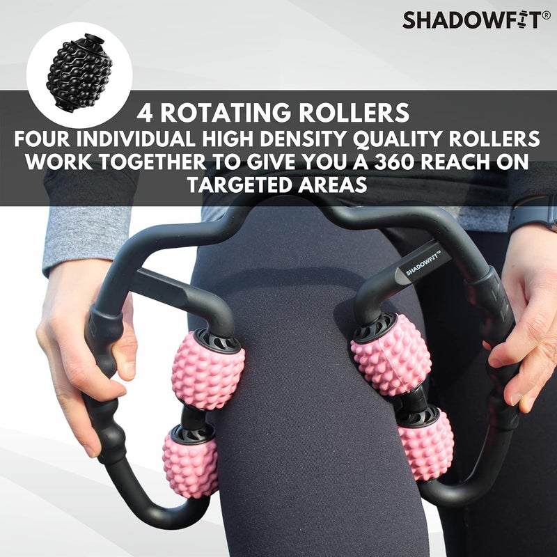Shadow fit Muscle Massager Roller, Trigger Point Foam Roller for Calves, Legs, Arms, Shin Splints, Massage Tool to Relieve Soreness, Stiffness, and Tight Muscles, Cellulite and Deep Tissue Massaging - Image 2