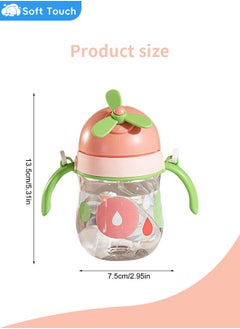 Baby Straw Bottle Toddler Water Bottle Sippy Cup for Baby 6-12 Months Baby Straw Cup with Handles 300ml (Pink) - pzsku/ZF21E7A25A3B546F2DC0AZ/45/_/1726651665/e433ac7f-29fe-477e-b22b-2cb762ea8317