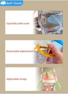 Baby Straw Bottle Toddler Water Bottle Sippy Cup for Baby 6-12 Months Baby Straw Cup with Handles 300ml (Pink) - pzsku/ZF21E7A25A3B546F2DC0AZ/45/_/1726651720/91573d91-c66d-4cec-8a2d-d935fdb3f26f