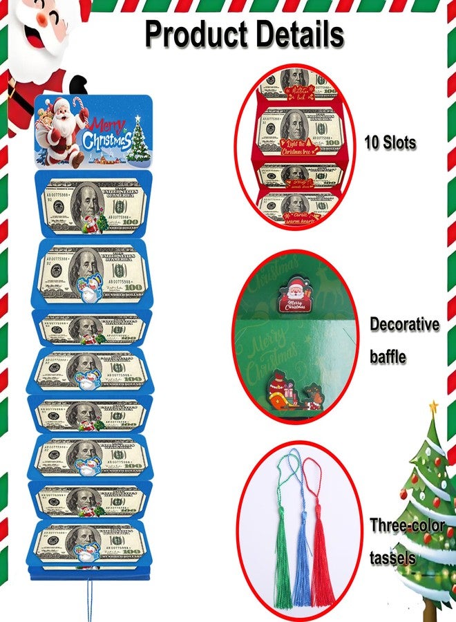 WesGen 3 Pcs Christmas Money Holders, Cash Gift Card Holders Xmas With 10 Slots Christmas Gift , Surprise Money Envelopes - Image 3