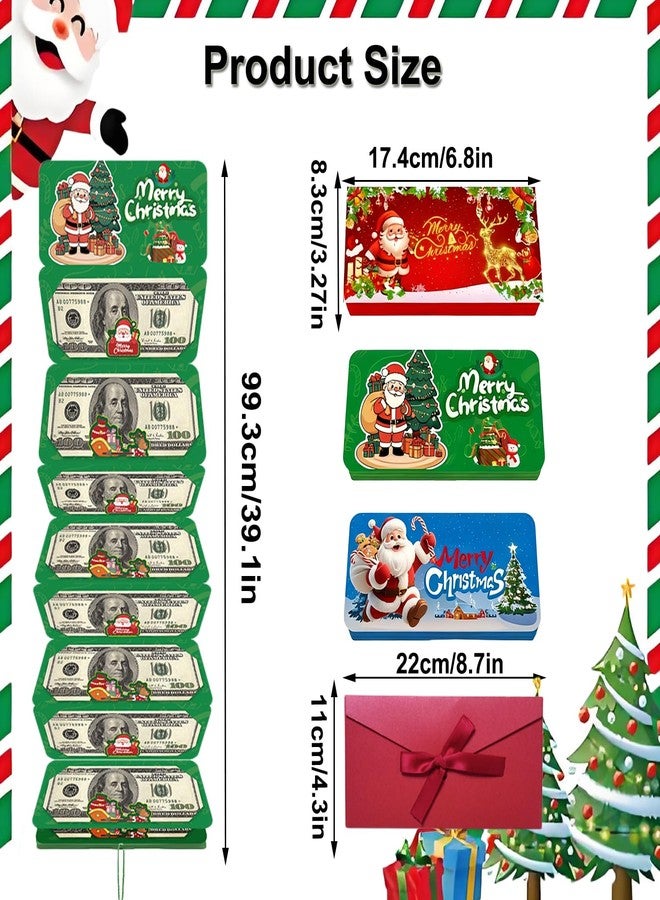 WesGen 3 Pcs Christmas Money Holders, Cash Gift Card Holders Xmas With 10 Slots Christmas Gift , Surprise Money Envelopes - Image 2