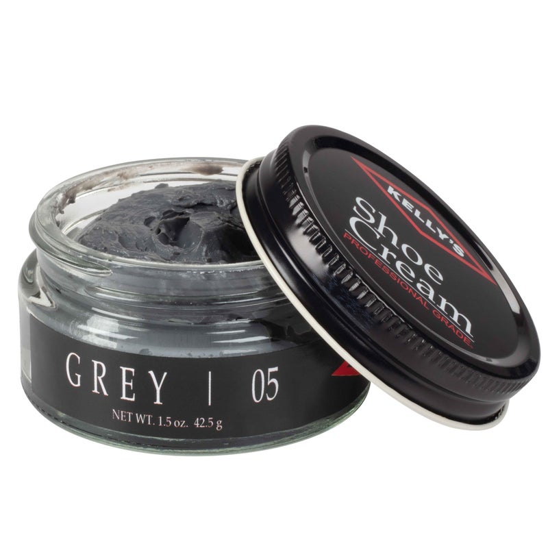 KELLYS Kelly's Grey Shoe Polish 1.5 oz - Professional Leather Shoe Cream - Image 1