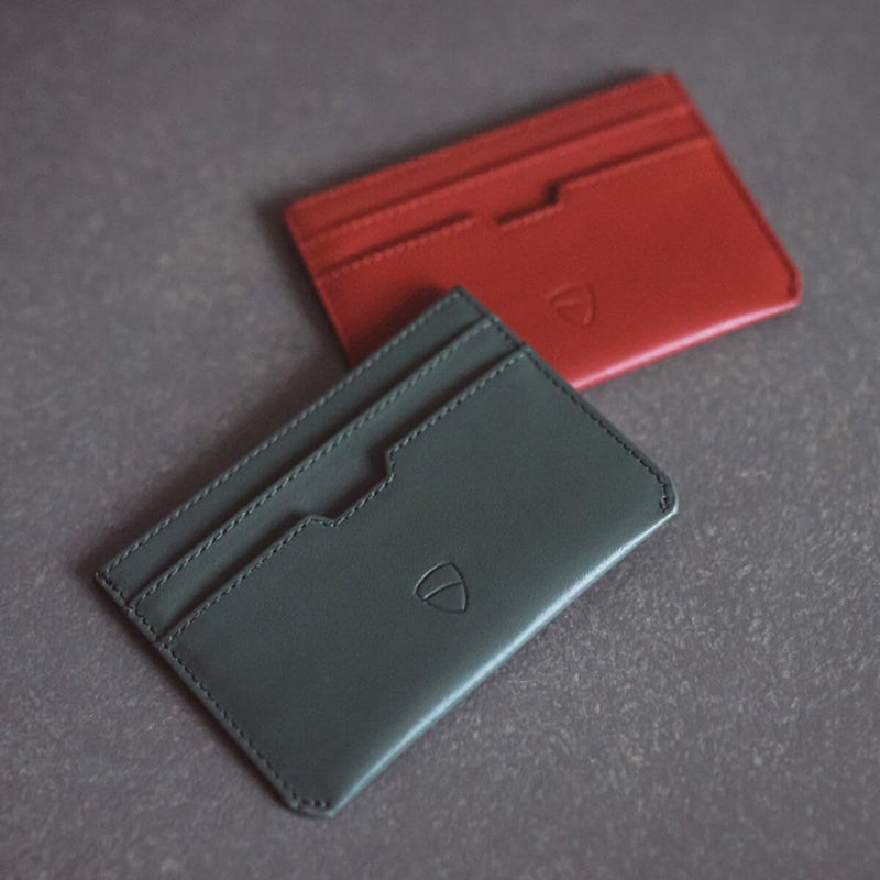 Vaultskin حامل بطاقات فولتسكن موورغيت النحيف - محفظة جلدية بسيطة مع حجب RFID، حافظة بطاقات ائتمان لجيب أمامي للرجال والنساء (بني كستنائي) - Image 5