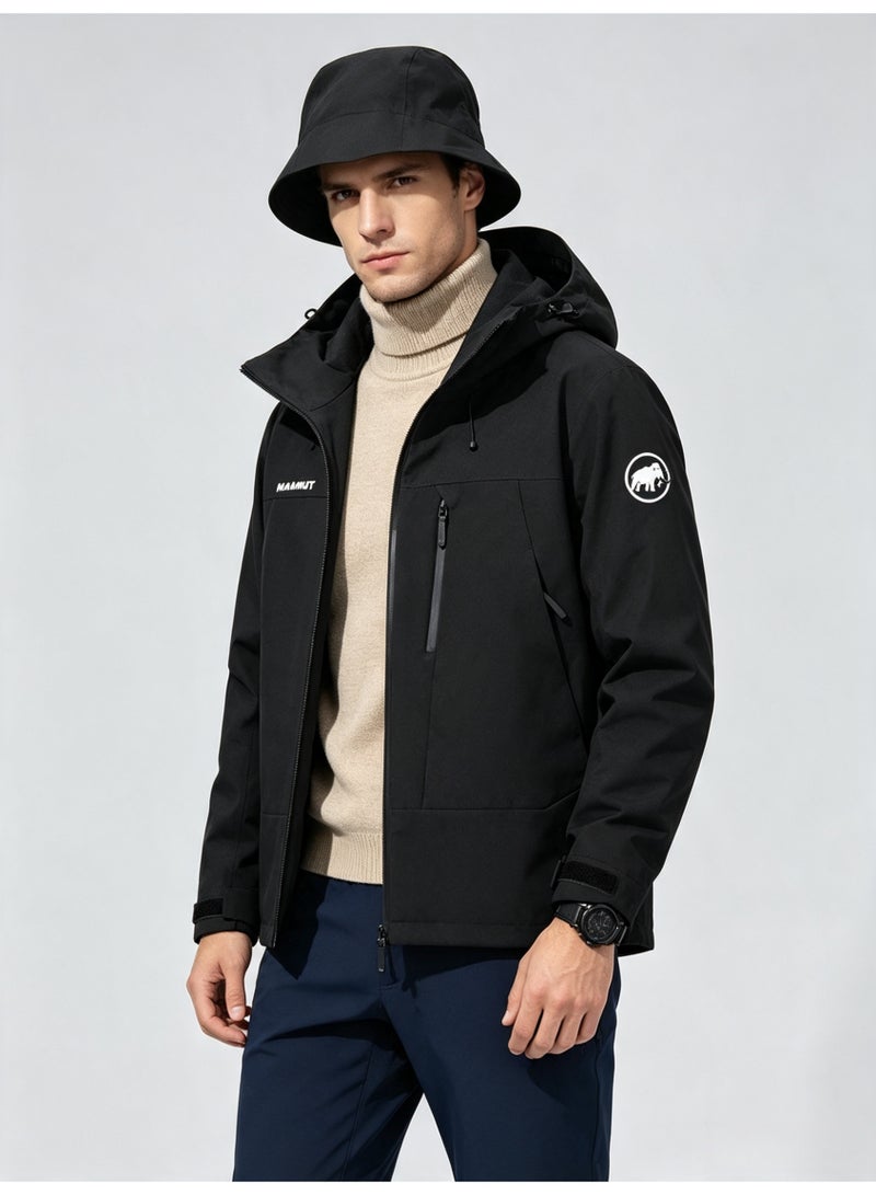 Mammut Men's and women's outdoor jacket windproof waterproof hooded mountaineering jacket - Image 3