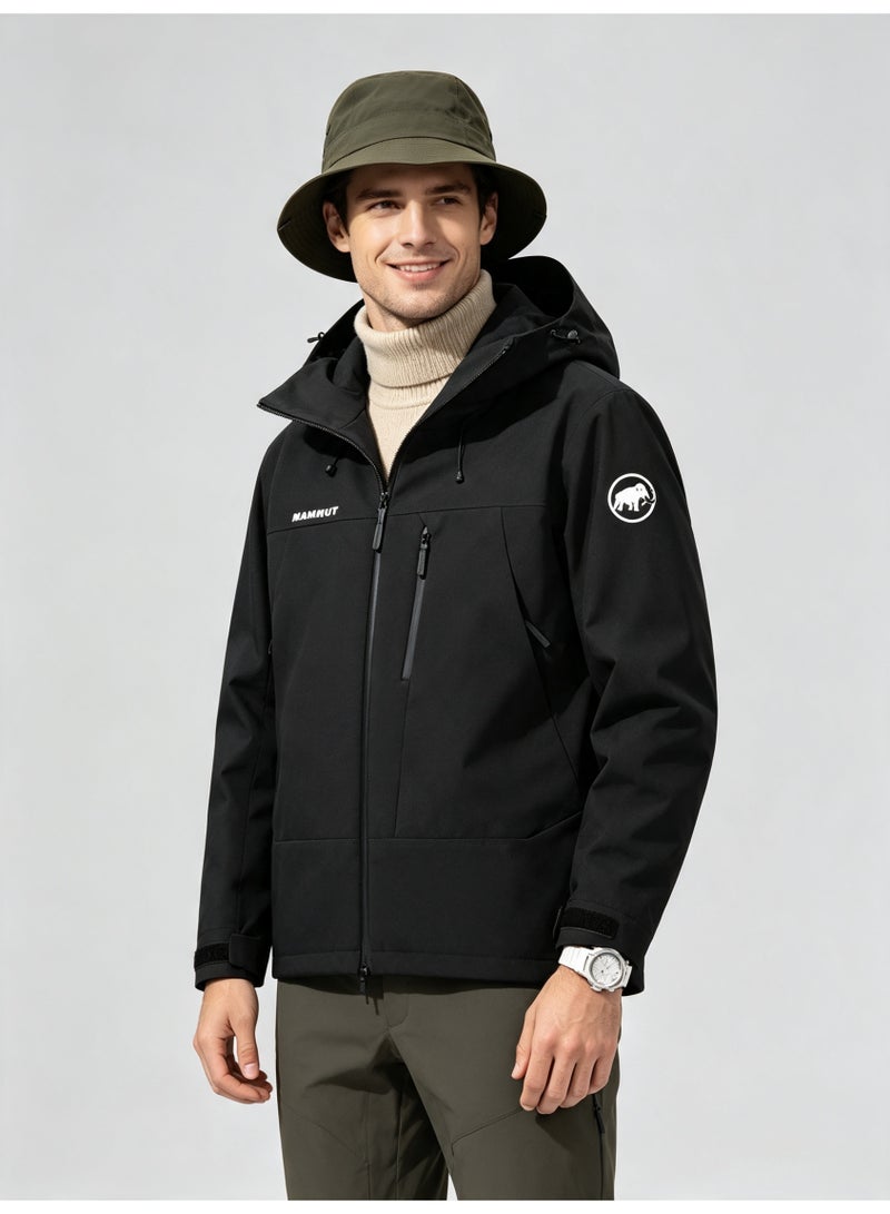 Mammut Men's and women's outdoor jacket windproof waterproof hooded mountaineering jacket - Image 4