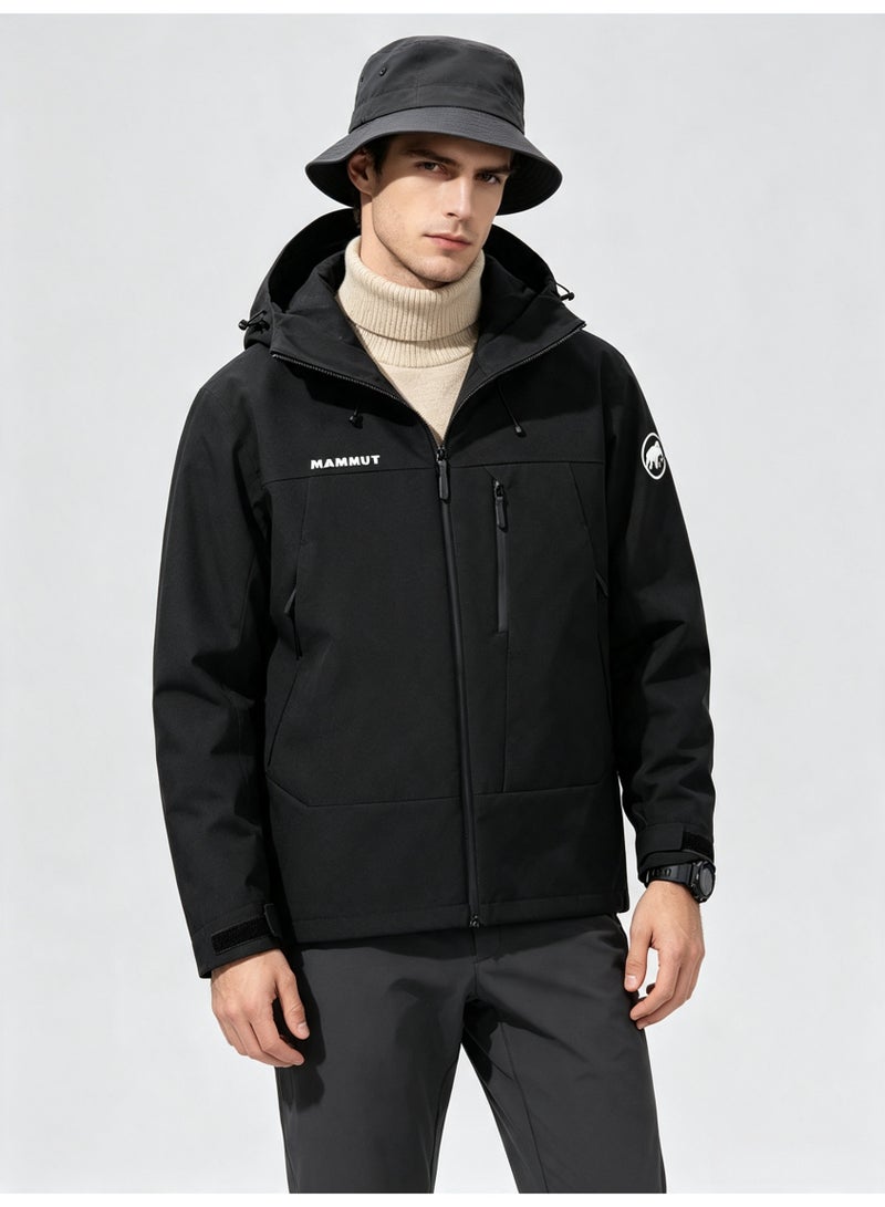 Mammut Men's and women's outdoor jacket windproof waterproof hooded mountaineering jacket - Image 1