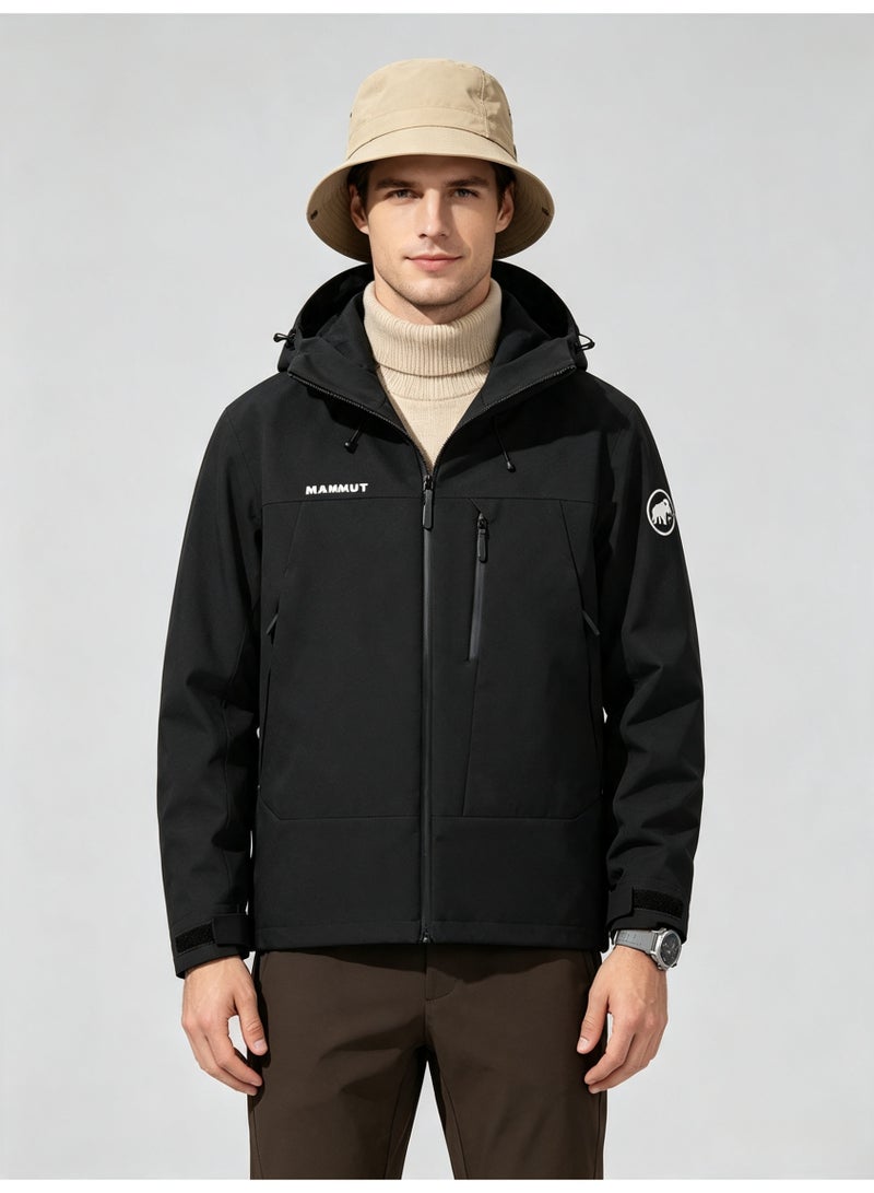 Mammut Men's and women's outdoor jacket windproof waterproof hooded mountaineering jacket - Image 2