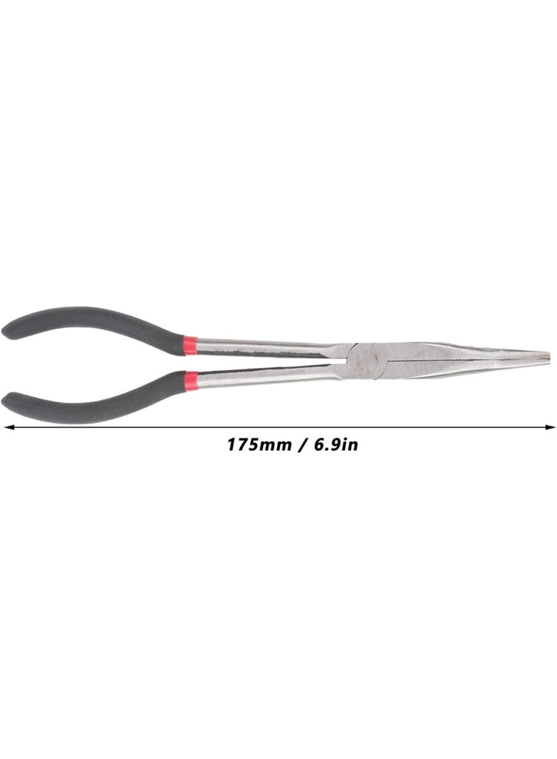 GGOOT Extended Handle Pliers, 25 Degree Elbow Extension Clamp Hand Tool Long Needle Nose Pliers Industrial Hardware for Household,Needle Nose Pliers  - Image 5