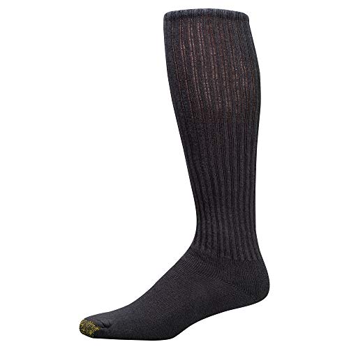 GOLDTOE Gold Toe Men's Cotton Over the Calf Athletic Sock 3-Pack, Black, Size: 6-12 1/2 - Image 3