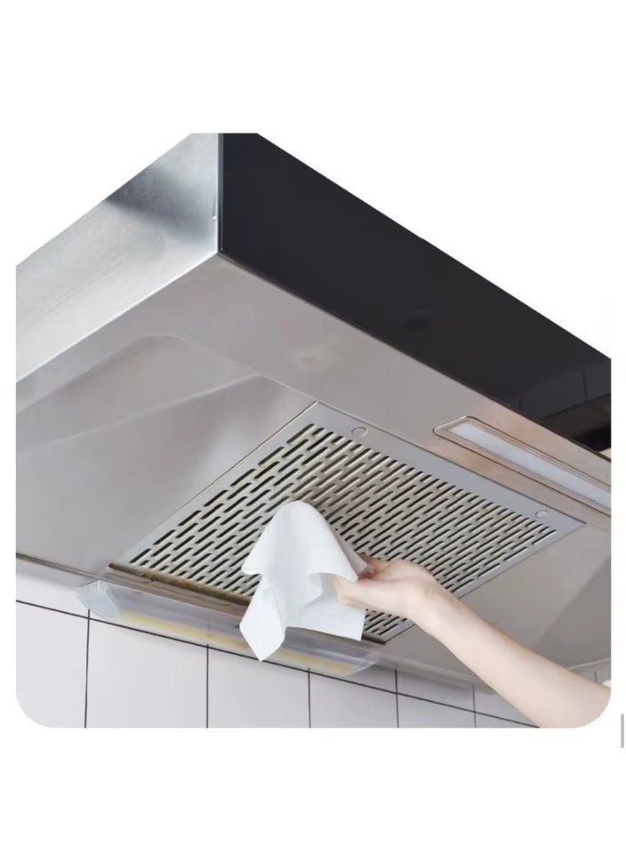 Disposable Kitchen Grease Wipes, 80 Wipes - Powerful Restaurant Wipes for removing grease, food stains, and cleaning wet glass tables - Image 5