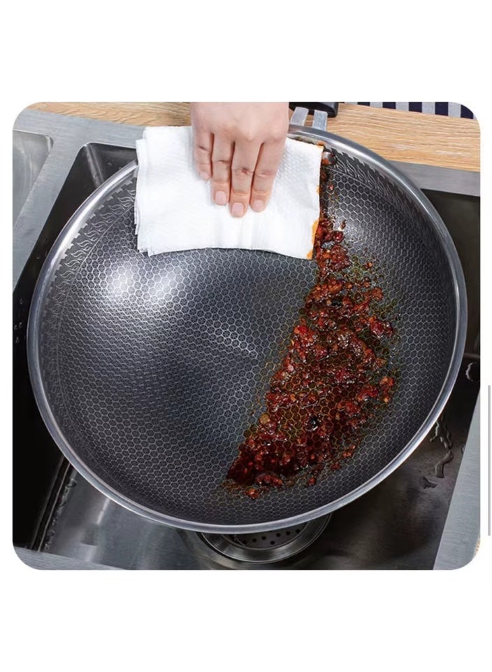 Disposable Kitchen Grease Wipes, 80 Wipes - Powerful Restaurant Wipes for removing grease, food stains, and cleaning wet glass tables - Image 3