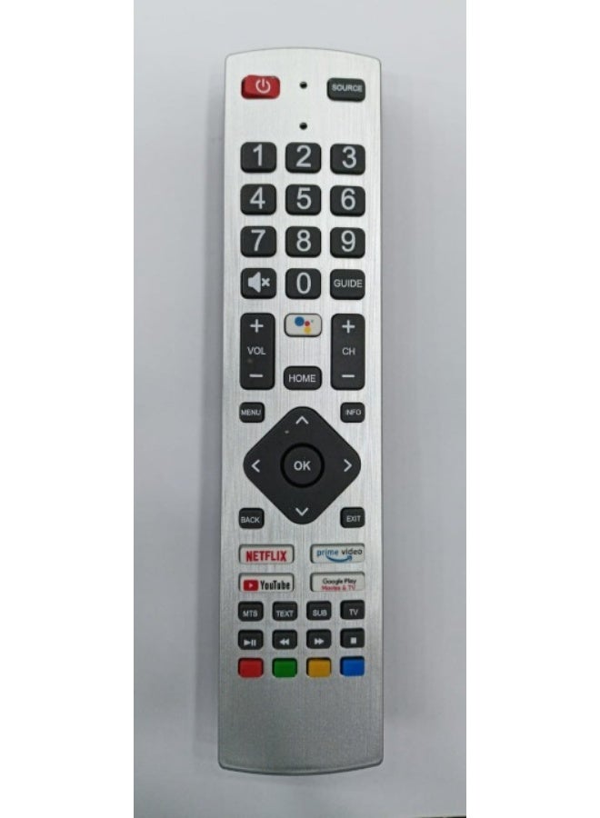 TV New Replacement Remote Control, Remote Control Fit, Universal Remote Control Compatible with Sharp Aquos UHD Smart TVs, SHW/RMC/0133 Remote Control with Google Play, Prime Video, NETFLIX - Image 2