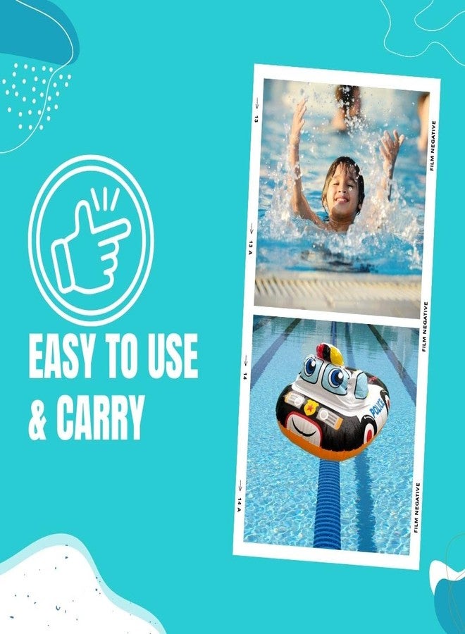 STACKRAID Car Shape Sit Pool Float Tube Boat for Kids Beach Water Swimming Pool Tube Inflatable Kiddie Swim Water Ring Swimming Tube for Kids - Image 5