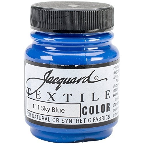 Jacquard Textile Paint 2.25 Oz Sky Blue for Clothes, Furniture Upholstery, Shoes or Tote Bags - Image 4