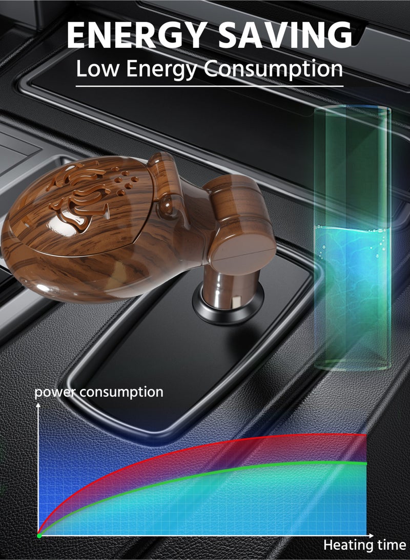Car Incense Burner,Uniquely Designed Electric Incense Burner,Car Air Freshener,Suitable for all Kinds of Cars - Image 4