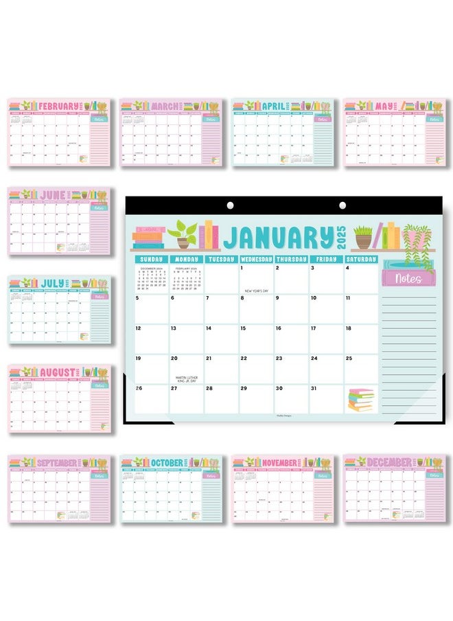 Hadley Designs Doodle Large Desk Calendar 2025-2026 - 2025 Desk Calendar Large, Desk Calander, Small Desk Calendar 2025-2026, Large Calendar 2025-2026, Desktop Calendar, 2025 Desk Calender, Calendars  - Image 1