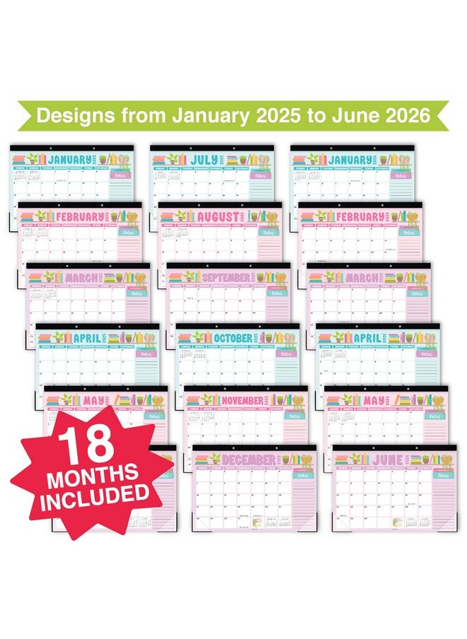 Hadley Designs Doodle Large Desk Calendar 2025-2026 - 2025 Desk Calendar Large, Desk Calander, Small Desk Calendar 2025-2026, Large Calendar 2025-2026, Desktop Calendar, 2025 Desk Calender, Calendars  - Image 3