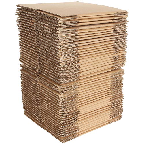 SENENQU 50 Pack 4 x 4 x 4 Inches Shipping Boxes Corrugated Boxes, Small Recycled Shipping Corrugated Boxes Mailers, Sturdy Kraft Corrugated Cardboard Boxes for Shipping and Mailing, Brown - Image 5