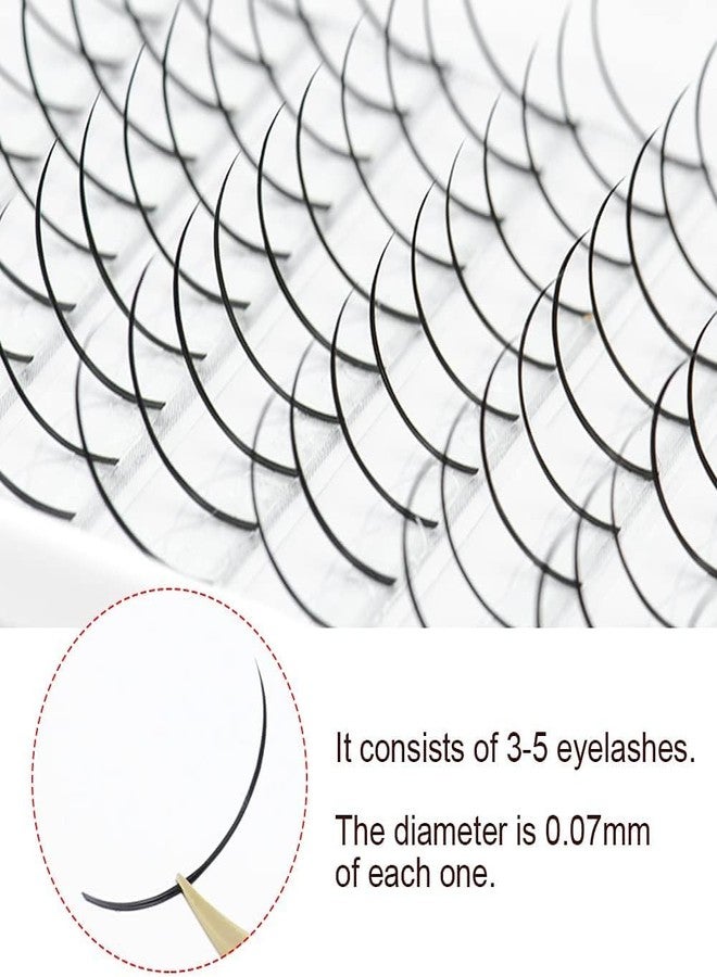 NAGARAKU Spikes Eyelash Extensions Wispy Lash 0.07mm C curl 15mm Premade Fan Matte Black Individual Ellipse Spikes Fans Fairy Eyelashes DIY Cluster Classic Lash Professional Supplies for Lash Techs - Image 4