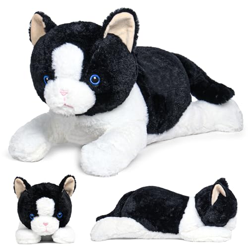 Wepop 5lbs Weighted Stuffed Animals 24in Big Cat Plush Weighted Stuffed Animal Cuddle Plushie Pillows Gifts for Kids Adults Boys and Girls - Image 1