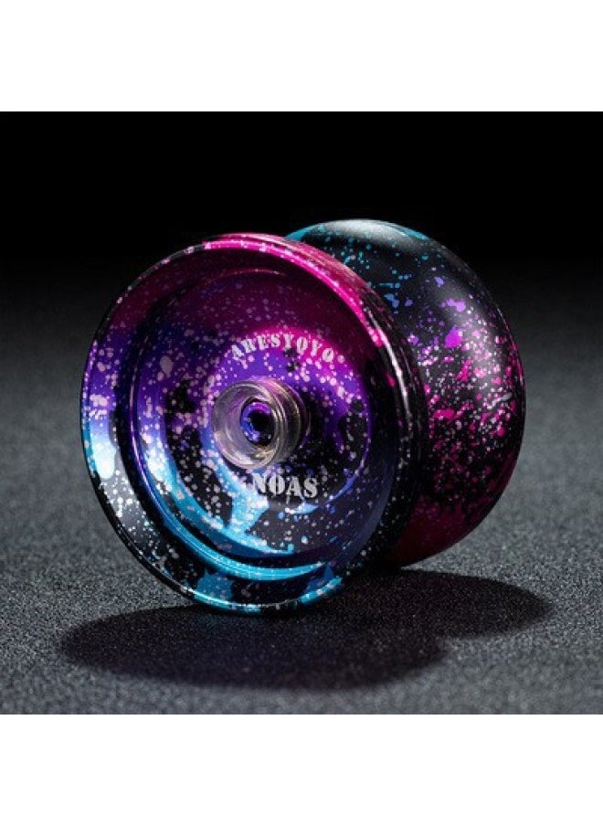 专业悠悠球比赛专用溜溜球雪花合金儿童新手高级yoyo球超长睡眠2a-颜色:NOAS黑粉蓝-规格:默认  - Image 1