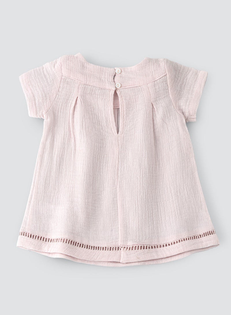 جيلين بلوزة منسوجة صلبة - Image 2