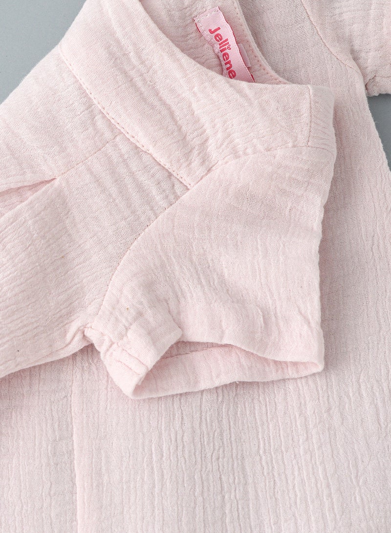 جيلين بلوزة منسوجة صلبة - Image 4