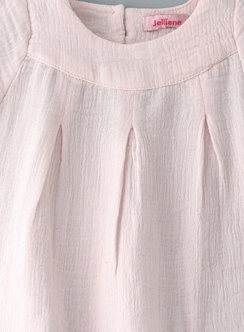 جيلين بلوزة منسوجة صلبة - Image 3