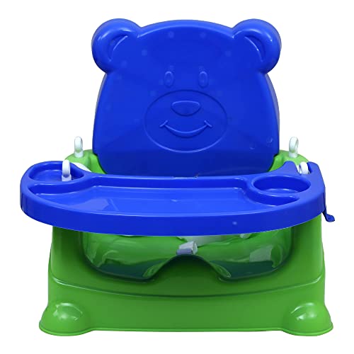 Goyal's 6-in-1 Baby Booster Seat Cum Swing with Feeding Tray - Green Blue - Image 3