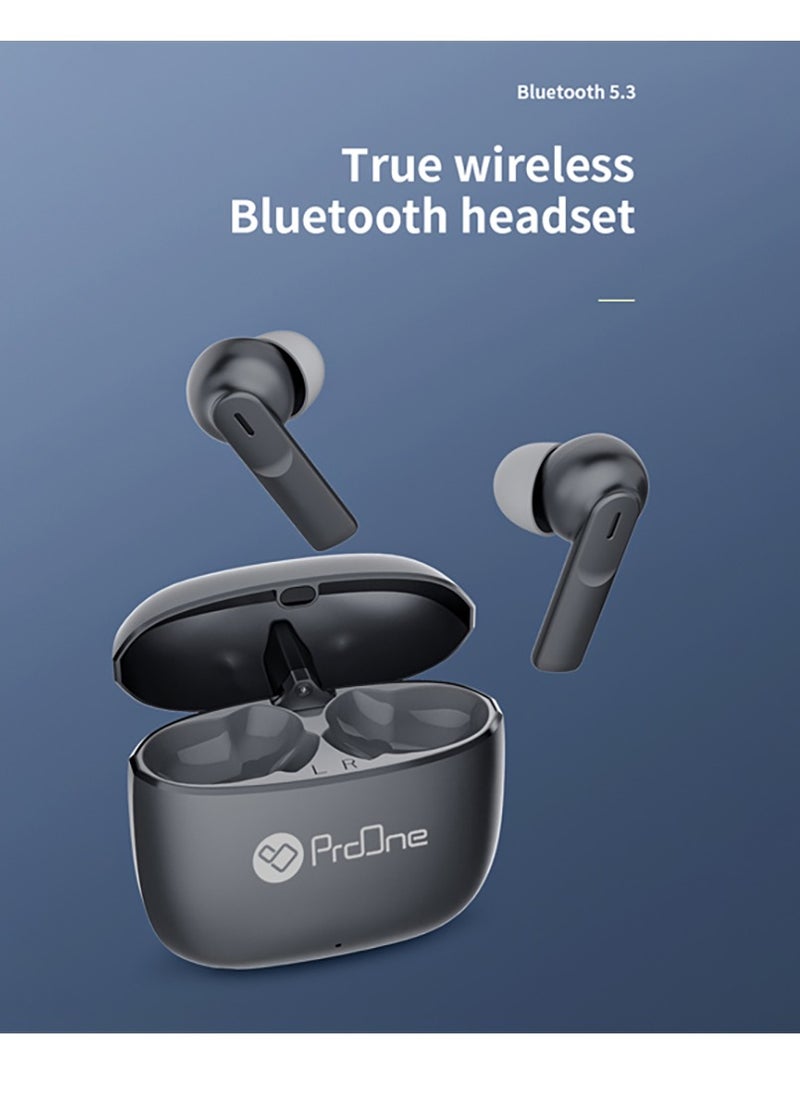 ProOne - ProOne PHB3206 True Wireless Earbuds, Bluetooth 5.3, USB-C Fast Charging, Up to 4 Hours Playtime, HD Sound with Noise Reduction, Lightweight Wireless Earbuds - Image 1