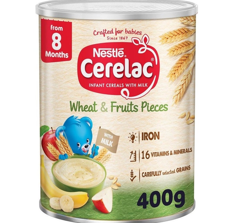 Cerelac Wheat and Fruit Pieces Infant Cereal with Milk - 400 g