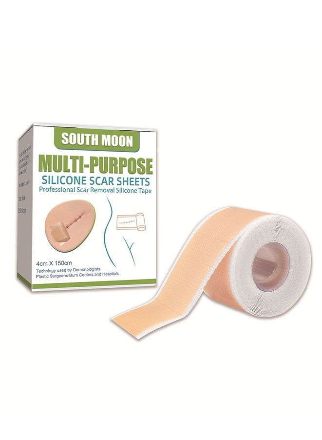 SOUTH MOON Silicone Scar Tape Silicone Strips Reusable, Professional Scar Removal Sheets for C-Section Surgery Burn Keloid Acne et - Image 1