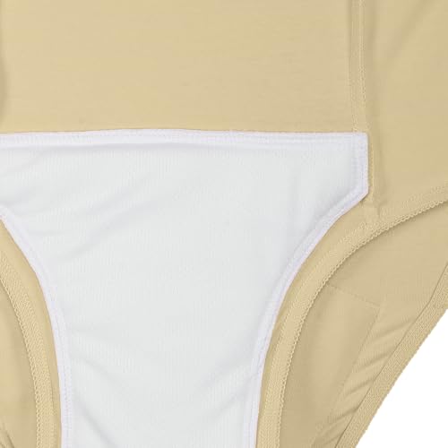 MAGICMOON 120ml Absorbent Incontinence Underwear for Women, Washable - Reusable Leakproof Panties, Underwear for Bladder Leakage Protection (Beige, 5XL) - Image 3