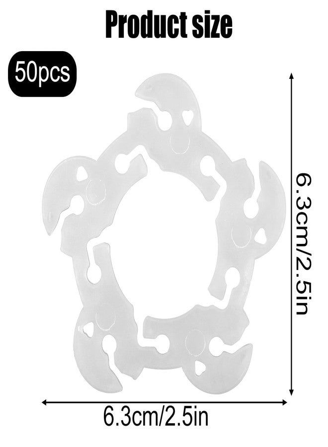 lasuroa 50 Pcs Balloon Arch Clips, Plastic Balloon Garland Holder Column Clips Reusable Balloons Stand Connectors Clip Holders for Birthday Wedding Baby Shower Party Decoration Accessories - Image 2