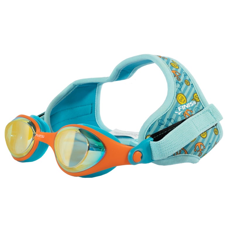 FINIS DragonFly Kids Swim Goggles Ages 38 UV Protection Floating Neoprene Strap Soft Silicone Fit Treasure - Image 2