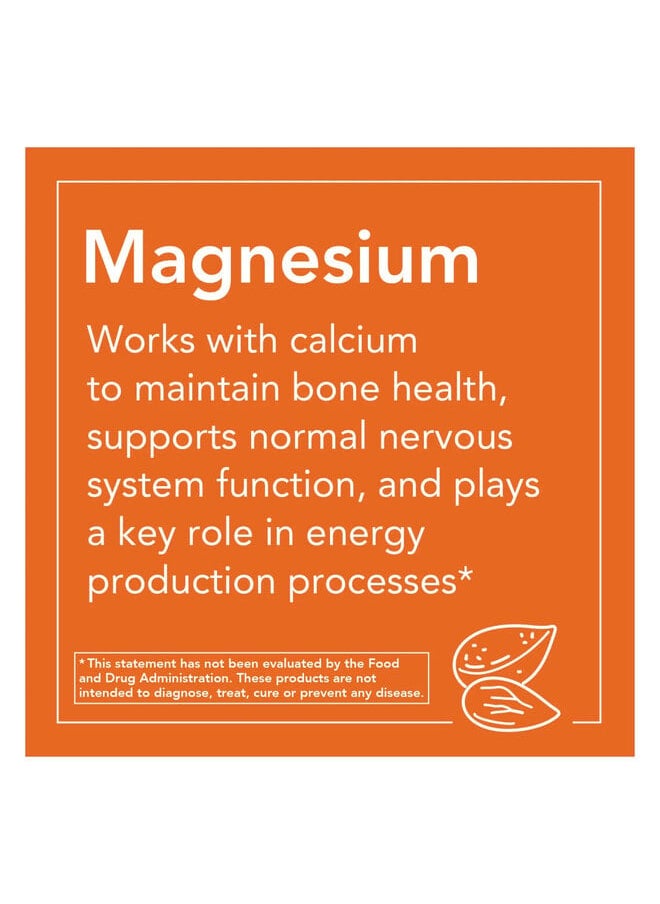 now Magnesium Citrate, 200 mg, 250 Tablets  - Image 3