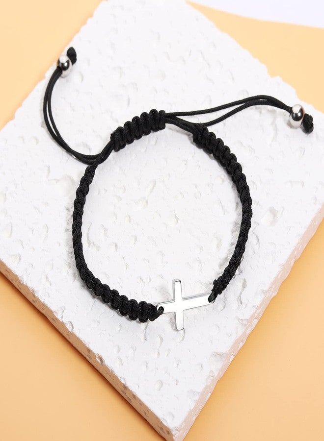 Korotho To My Son Bracelet Son Gifts from Mom Dad, Cross Bracelet Gift for Sons Confirmation Easter Graduation Christmas Gifts Birthday Gift for 15 16 18 Year Old Men from Mother Father - Image 5