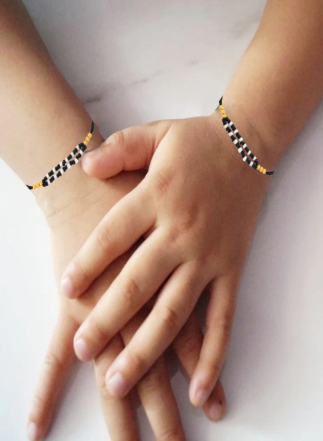 DULCI Ball Beads Thread Nazariya Set Baby Bracelet For Baby Girl & Baby Boy to Protect from Evil Eye - Image 4