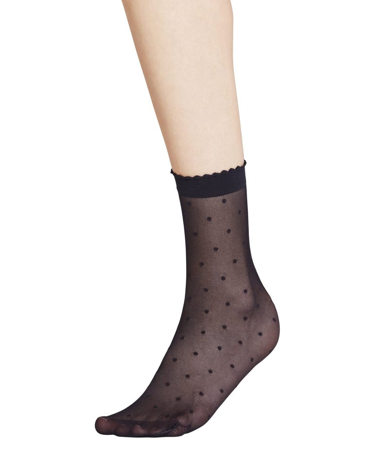 FALKE Women's Dot Dress Sock, Ultra Sheer Fine Mesh Socks, Low Calf High Ankle, Work or Casual, Blue (Marine 6179), US 5-7.5 (EU 35-38 Î™ UK 2.5-5), 1 Pair - Image 5