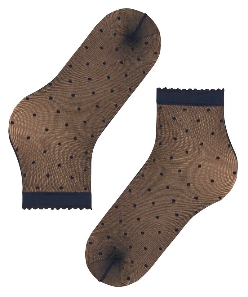 FALKE Women's Dot Dress Sock, Ultra Sheer Fine Mesh Socks, Low Calf High Ankle, Work or Casual, Blue (Marine 6179), US 5-7.5 (EU 35-38 Î™ UK 2.5-5), 1 Pair - Image 4