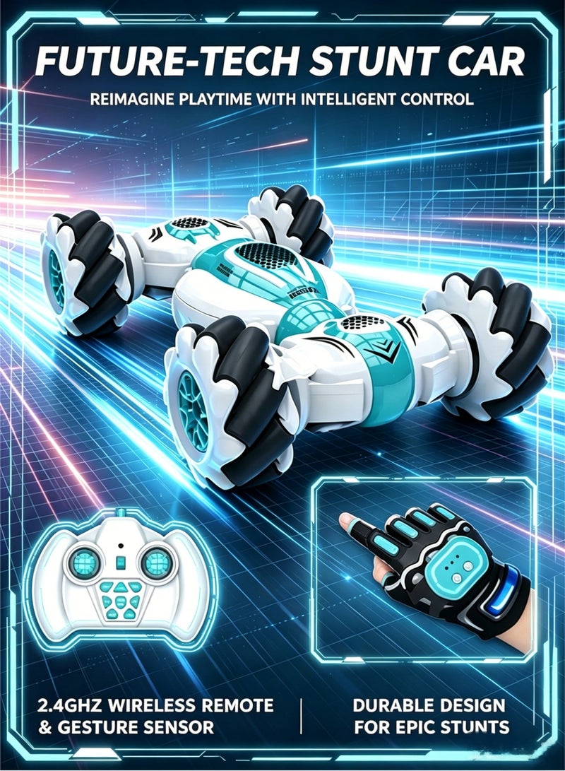 Gesture Sensing RC Stunt Car for Boys, Remote Control Toys for Kids Age 5-7, 6-8, 9 10 11 12+ Years Old Birthday Gifts, 2.4GHz Hand Controlled RC Drift Car ﻿ - Image 1