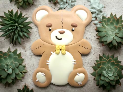 JOKUMO Teddy Bear Cookie Cutter 4” Large Shape Cookie Cutter Mold - 18/0 Stainless Steel - Image 5