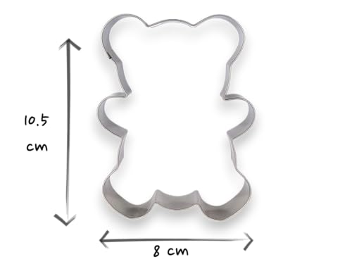 JOKUMO Teddy Bear Cookie Cutter 4” Large Shape Cookie Cutter Mold - 18/0 Stainless Steel - Image 2