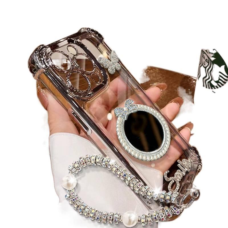 Protective Case | Silver | Drop Protection | Mirror | TPU | Shockproof Cover for Samsung Galaxy S24 Ultra - Image 4